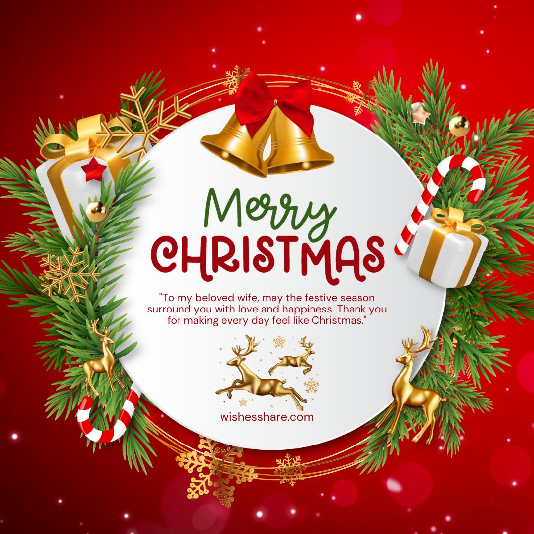 100+ Christmas Messages For Wife – Romantic Christmas Texts Holiday & Festival Wishes Christmas Card Messages for Wife