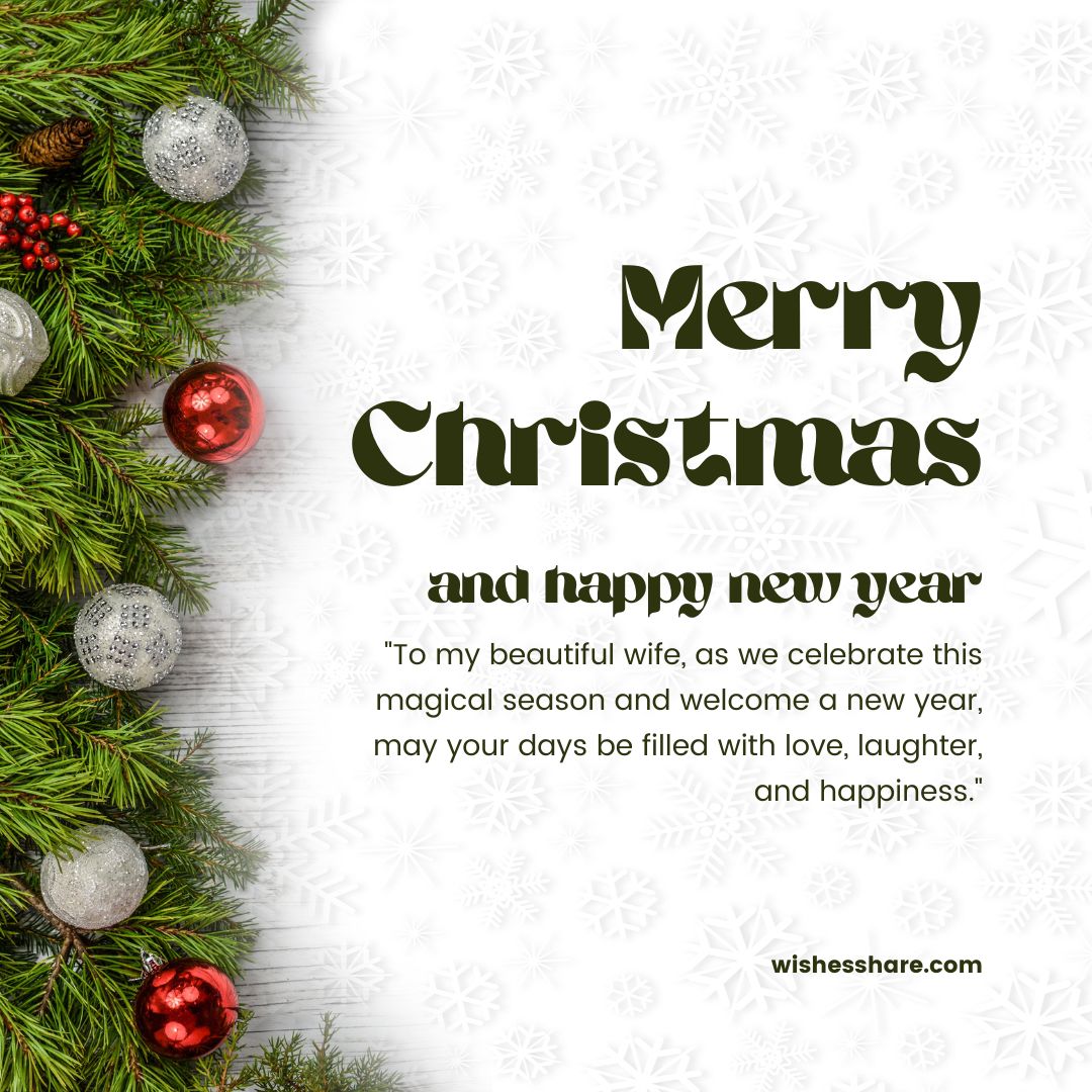 100+ Christmas Messages For Wife – Romantic Christmas Texts Holiday & Festival Wishes Christmas and New Year Wishes for Wife