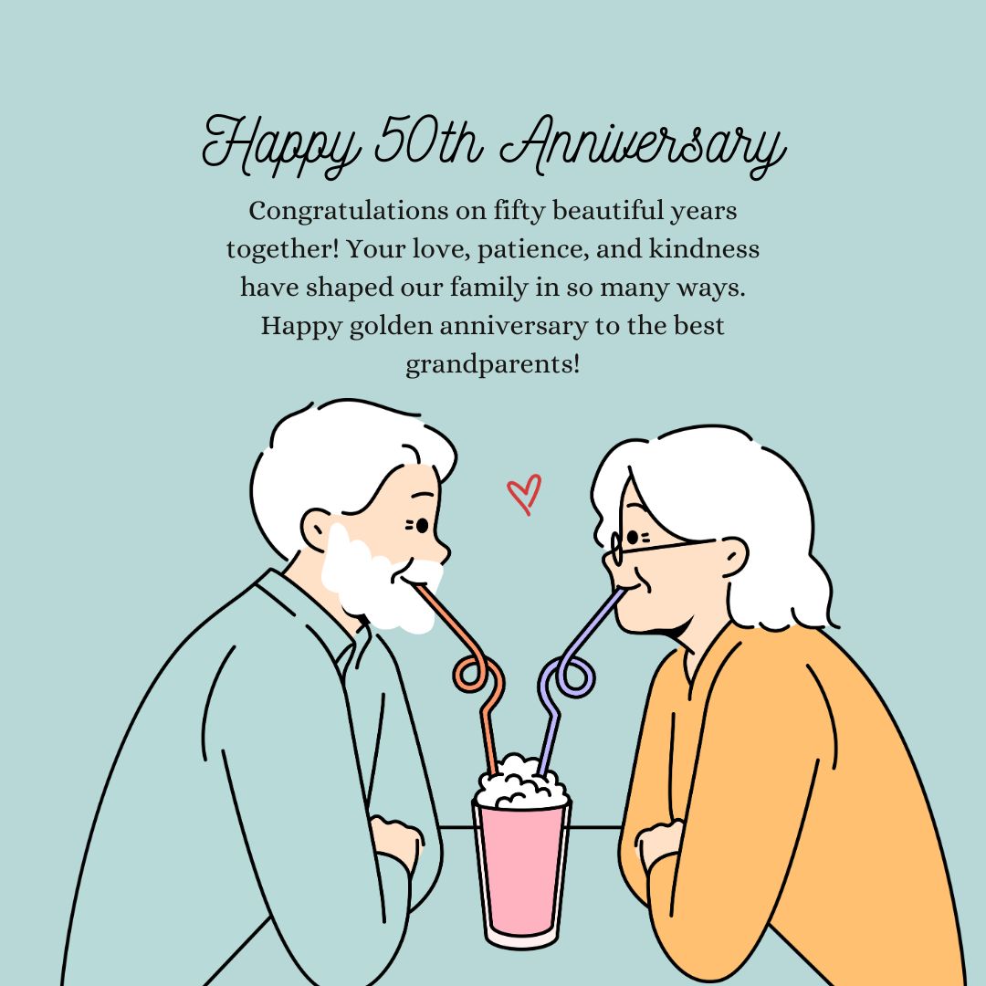 50th Anniversary Wishes for Grandparents