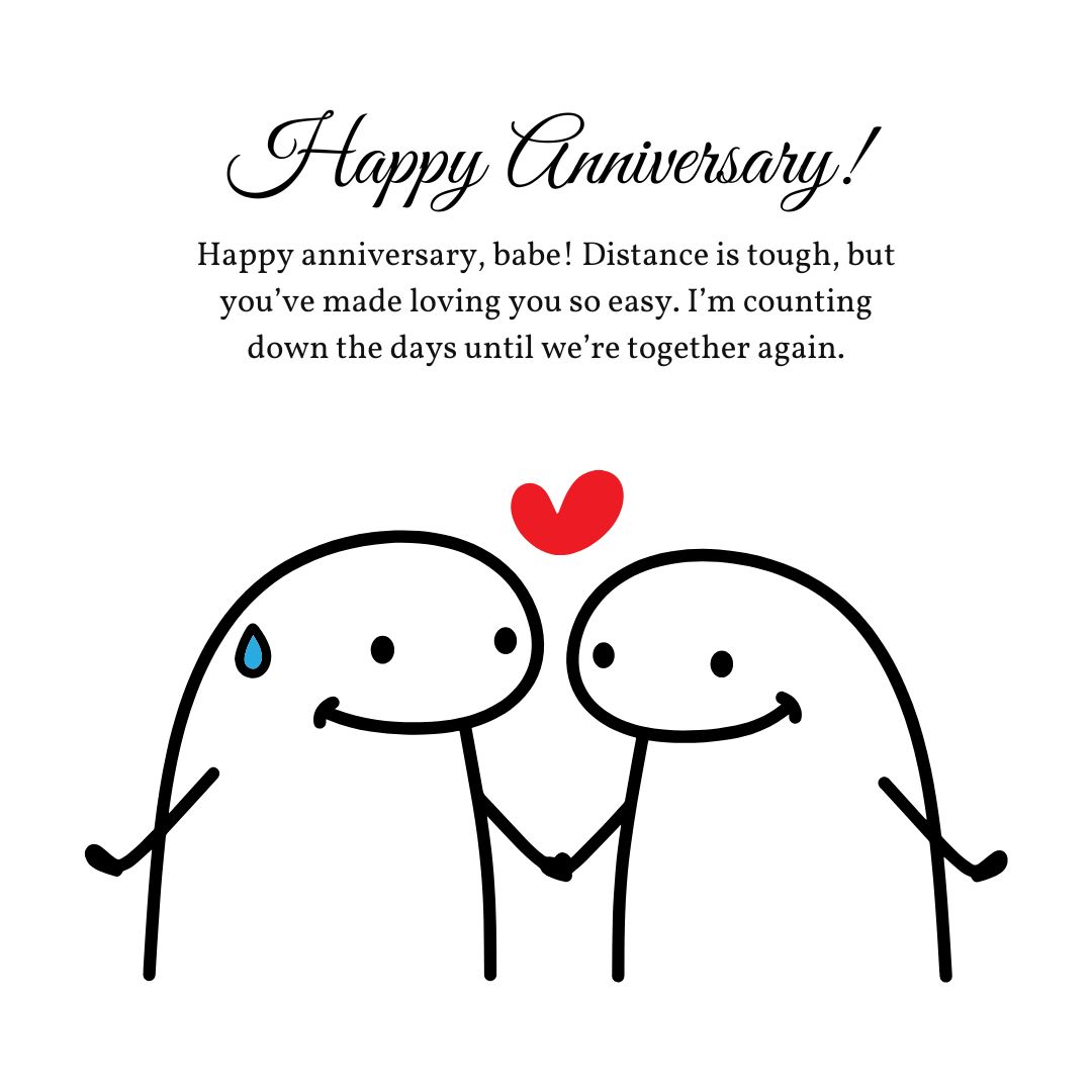 Happy Anniversary Messages for Distanced Boyfriend